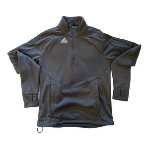 Adidas 1/4 zip pullover w kangaroo pocket